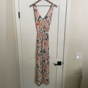 Multicolor Sleeveless Maxi Dress